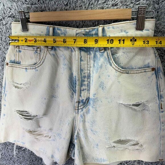 NWT PACSUN High Rise Icon Short Jean Cutoff Raw Hem Distressed Denim Women's 26 - Picture 4 of 12